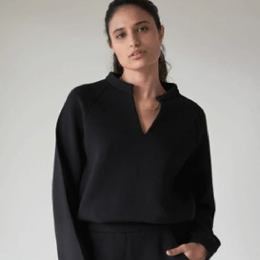 LEZÉ THE LABEL-ATHENA SWEATER - BLACK